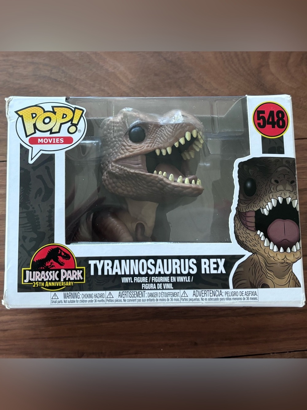 Funko Pop! Tyrannosaurus Rex #548 Vinyl Figure Jurassic Park 25th Anniversary